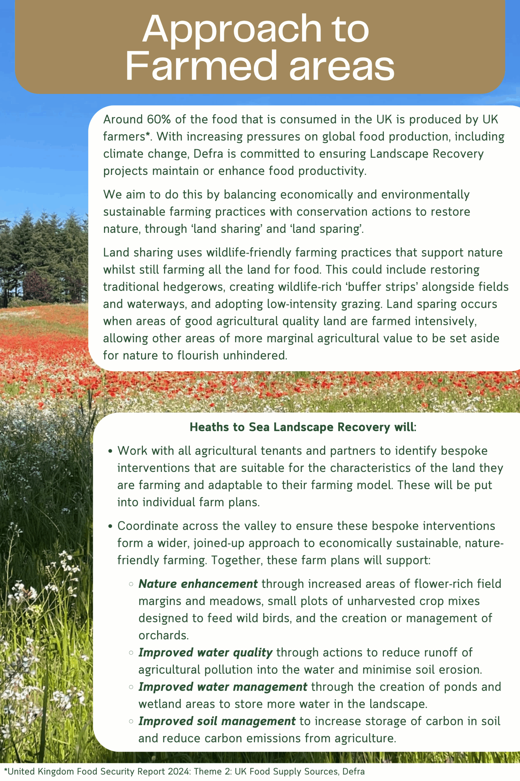 Heaths to Sea's draft proposed plans for working with farmers and land managers, providing bespoke sustainable farm plans