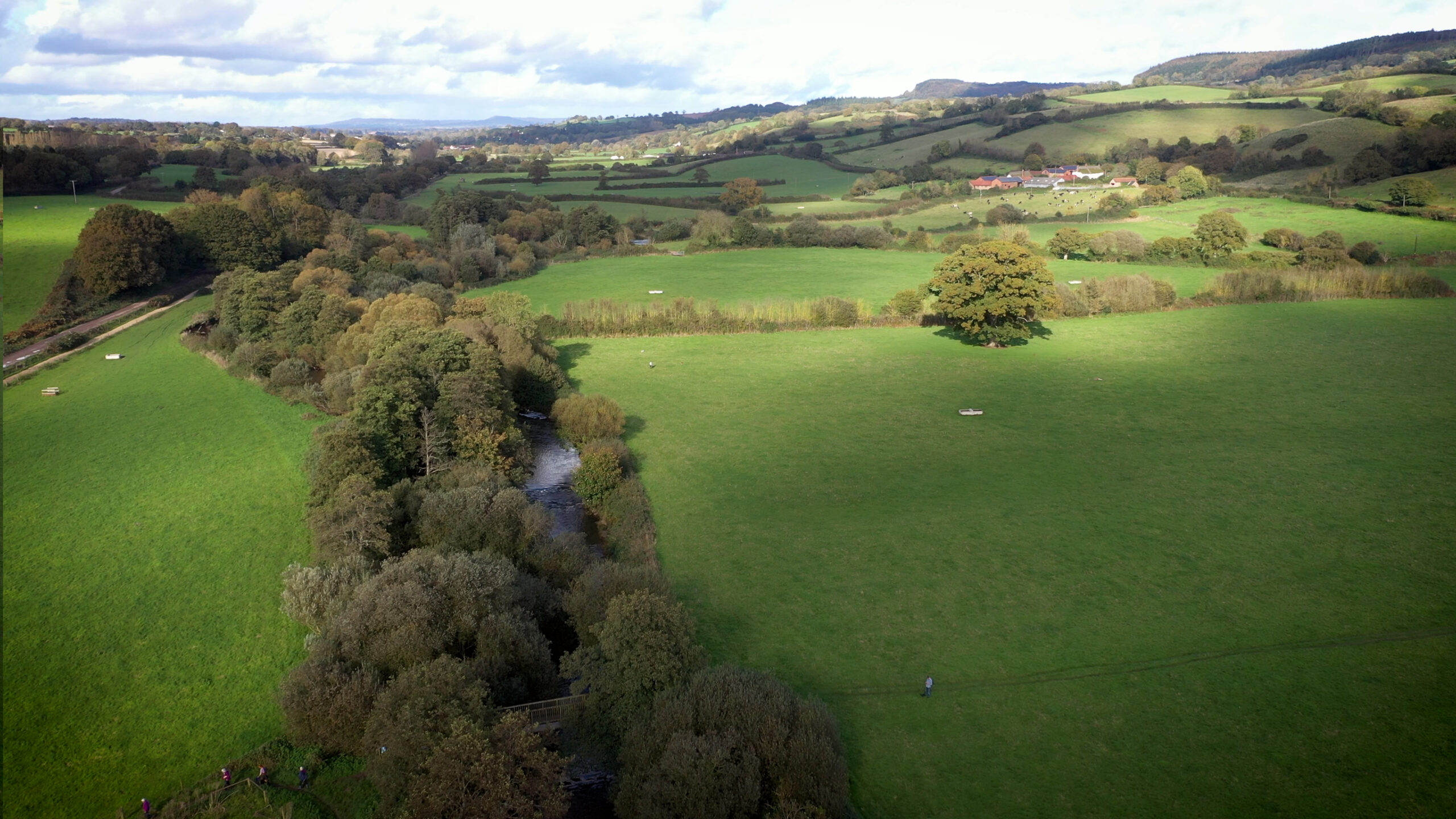 Main river with scope for further riparian corridor planting
