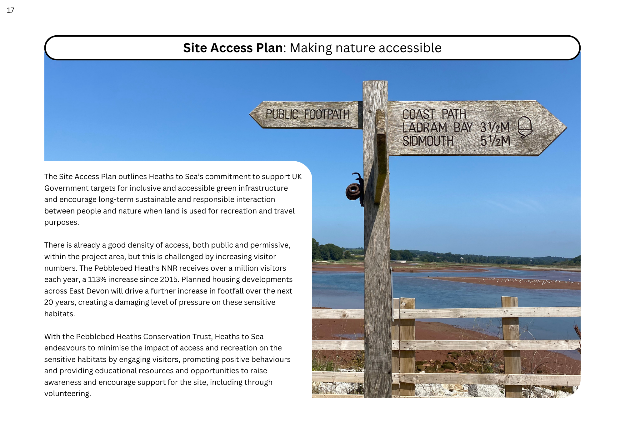 Site Access Plan: Making nature accessible